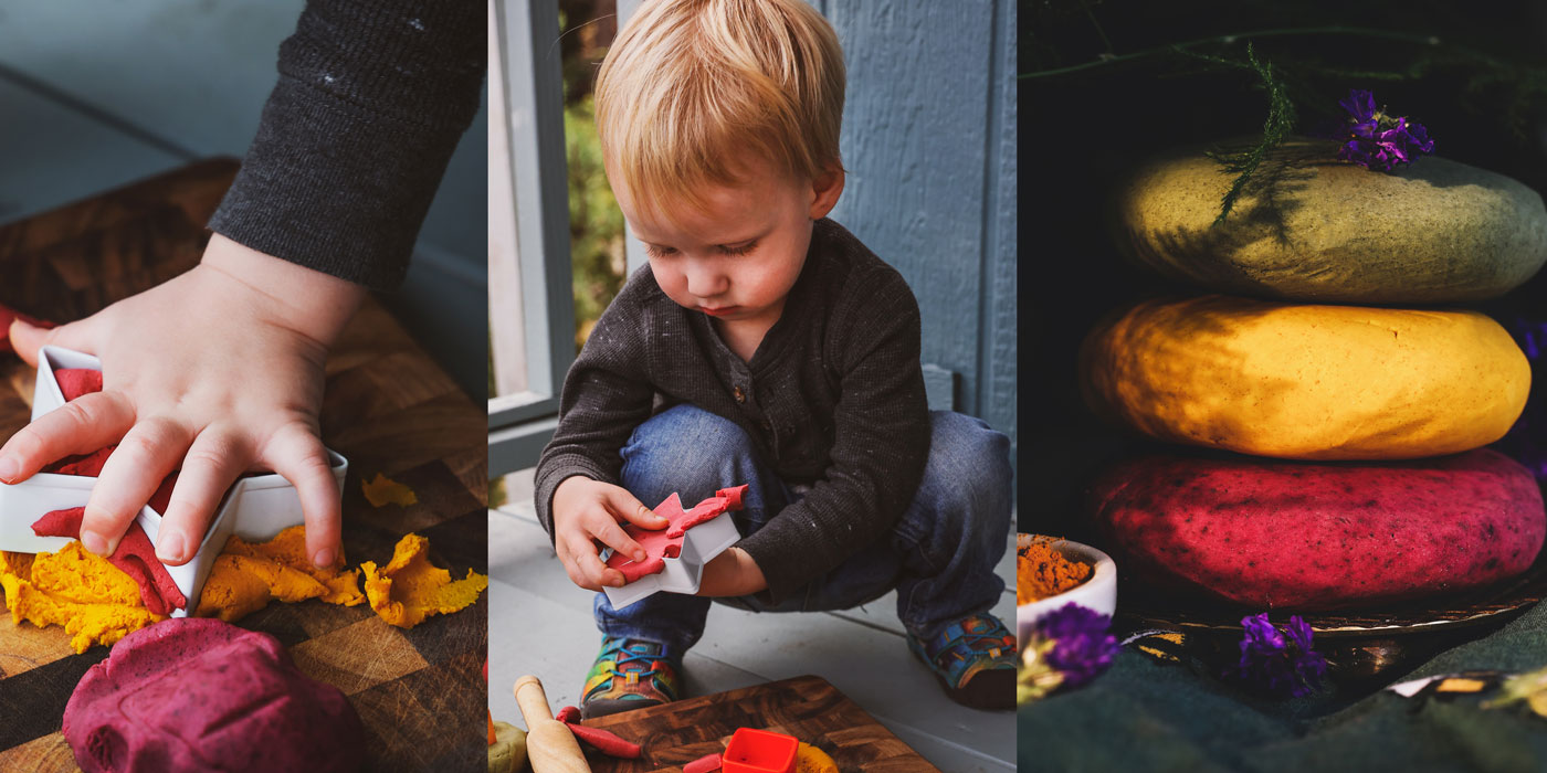 Homemade Non-toxic Playdough infused With Essential Oils 