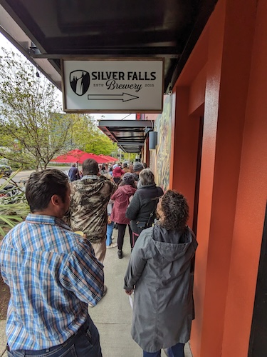 Silver Falls Brewing during Sip, Savor, Stroll in Eugene 2024